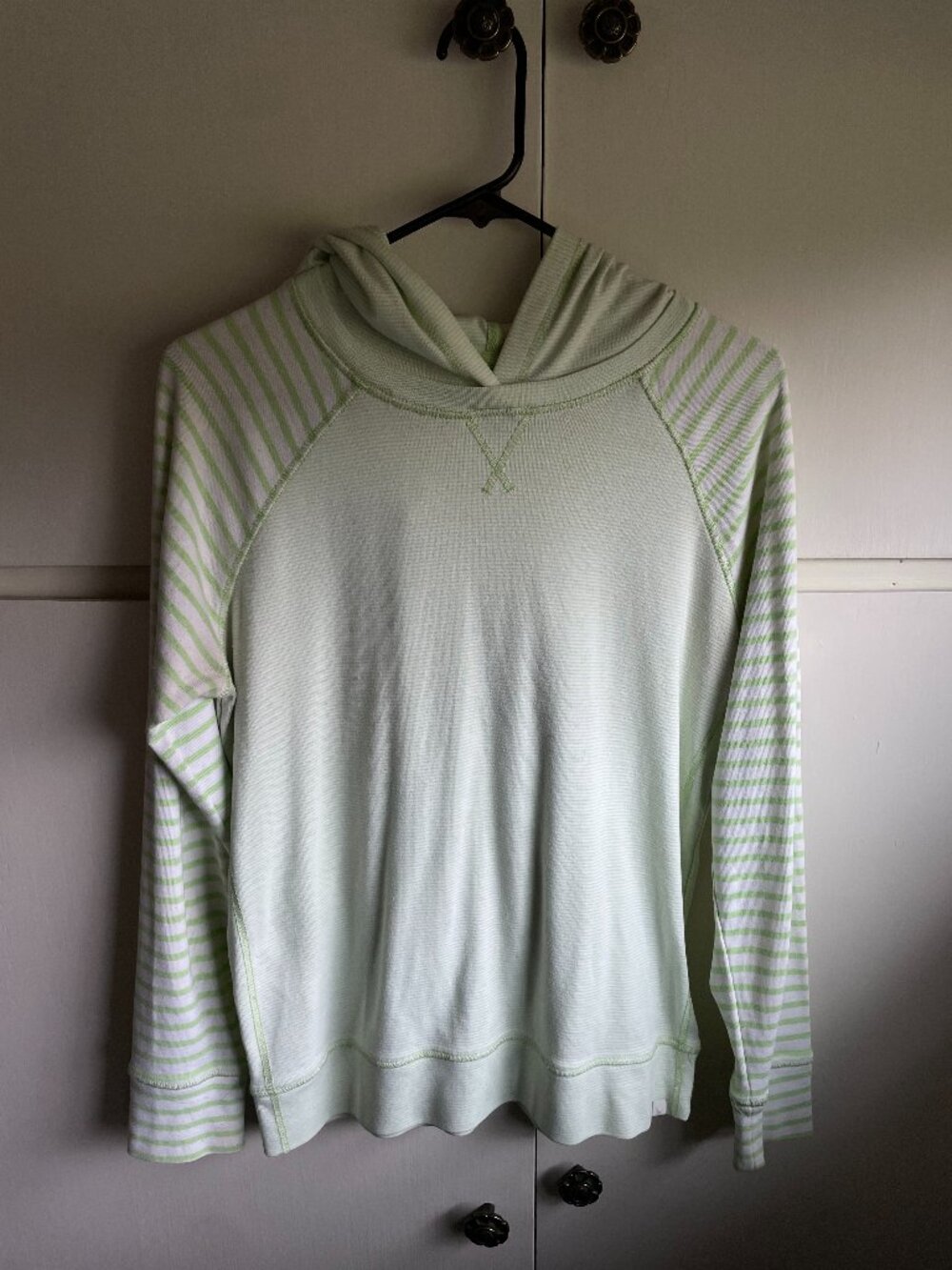 Eddie Bauer Green Striped Long Sleeve